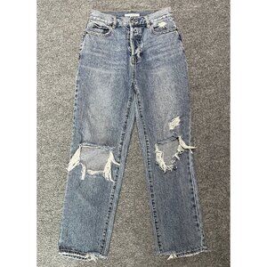 PacSun High Rise Distressed Blue Jeans